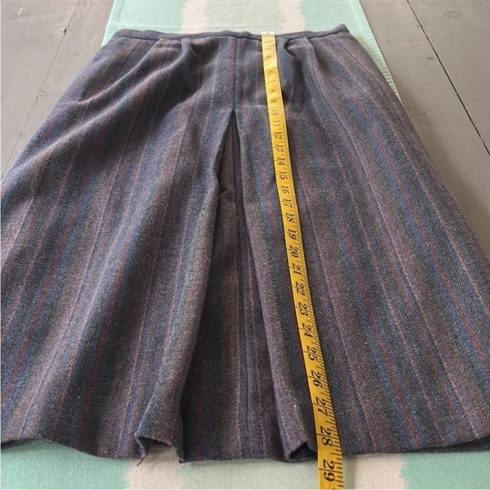 E.H. Woods Vintage Wool Blend Striped Blazer & Midi Skirt Suit Set Size 10 - Picture 15 of 15